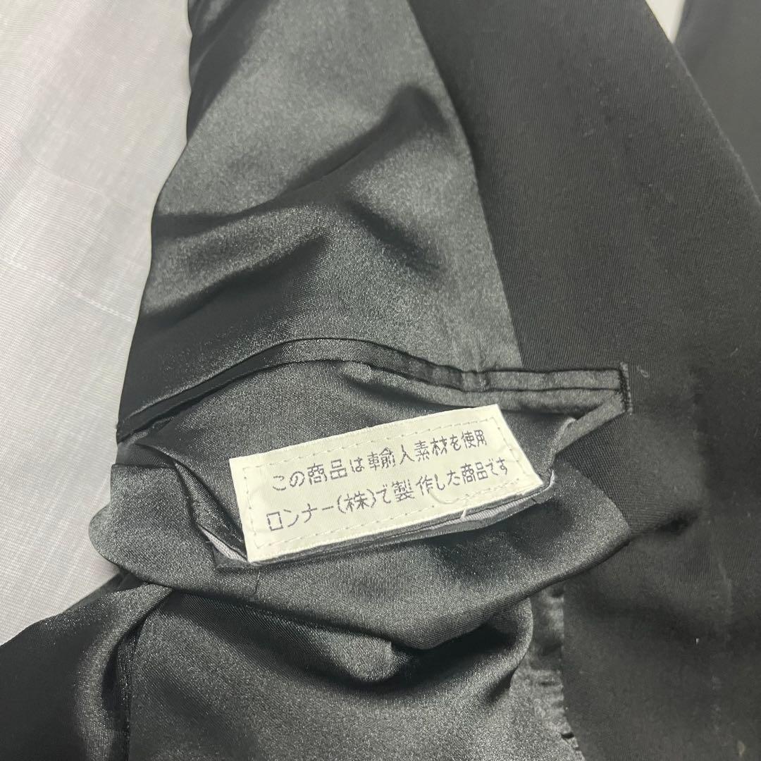【vintage】90s セットアップ　スーツ　ダブル　ブラック　ピンズ