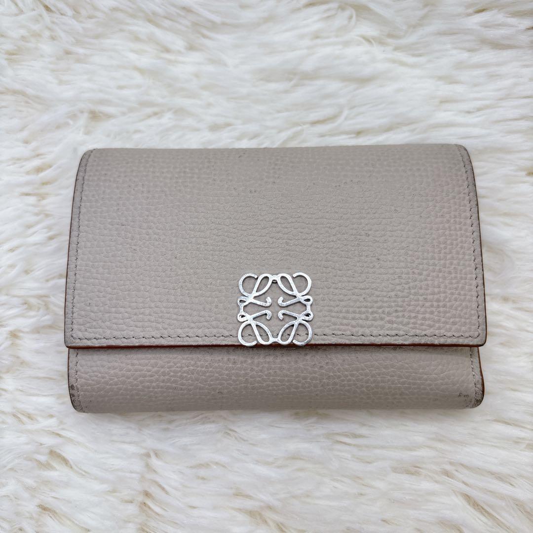 LOEWE アナグラム バーティカルウォレット 三つ折り財布