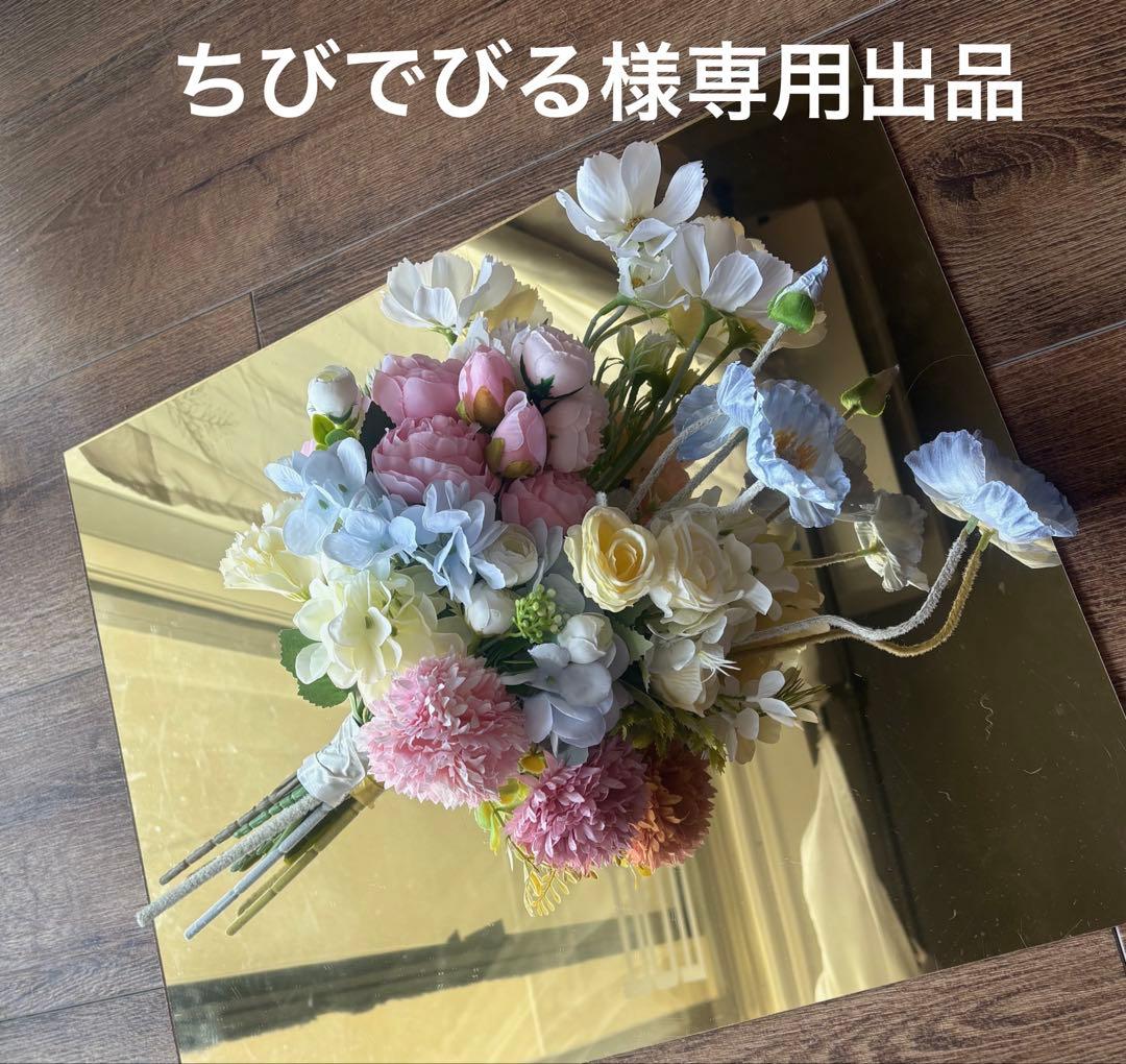 ちびでびる出品ブートニア込リボン