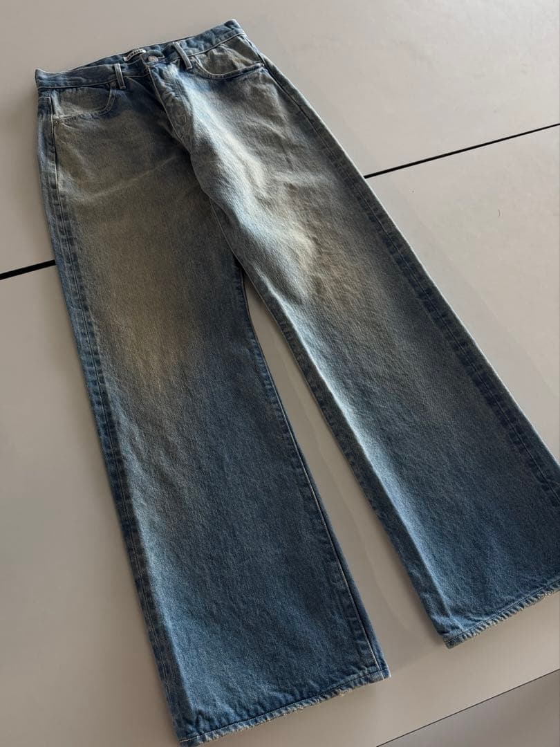 パンツ AURALEE SELVEDGE FADED HEAVY DENIM PANT