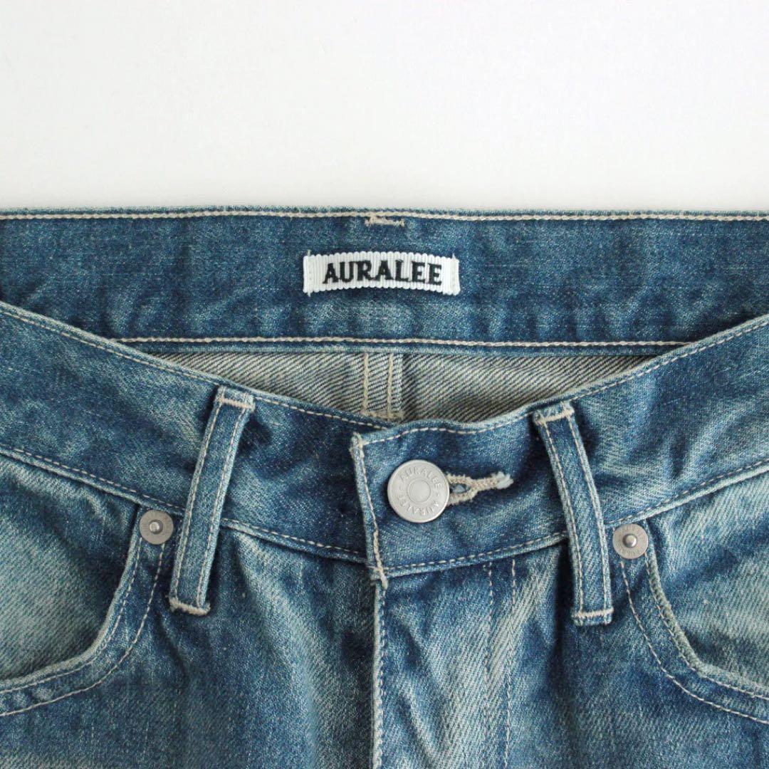 パンツ AURALEE SELVEDGE FADED HEAVY DENIM PANT