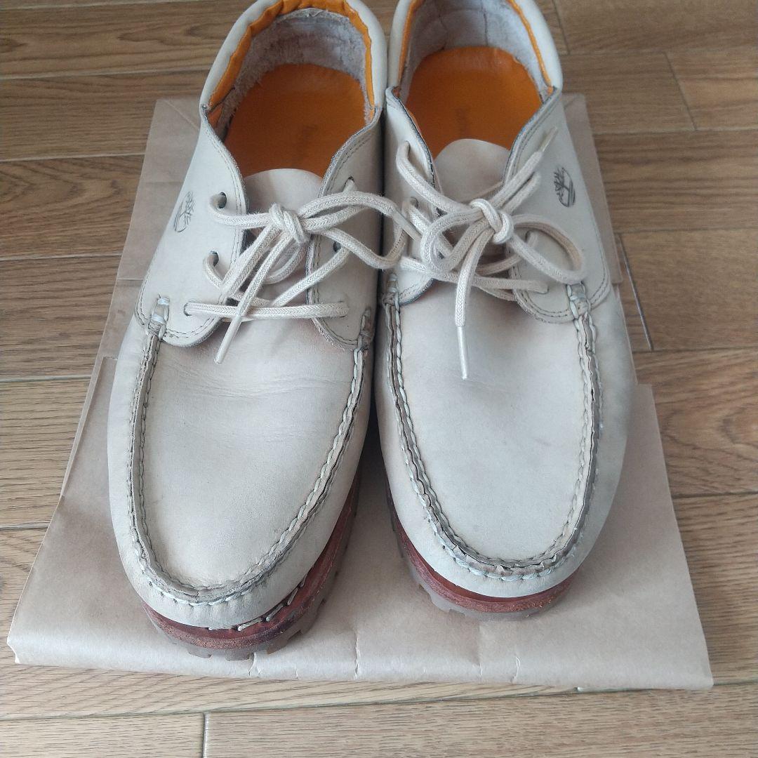 Timberland 3eye デッキシューズ　天然素材　トゥルークラウド　28