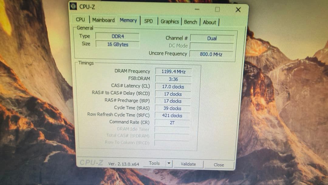 DDR4 8GBx2枚 16GB pc4-2400 動作確認済み ⑲