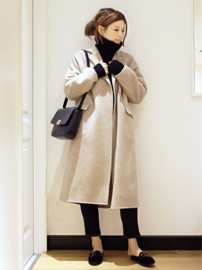 Deuxieme Classe Victorianリバーコート ライトベージュ
