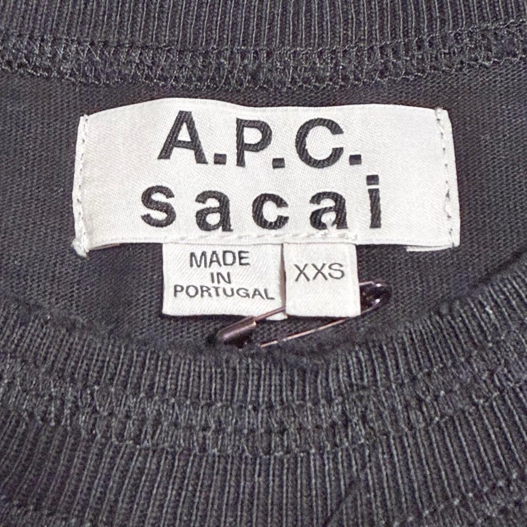 A.P.C. sacai Tシャツ 黒 XXS