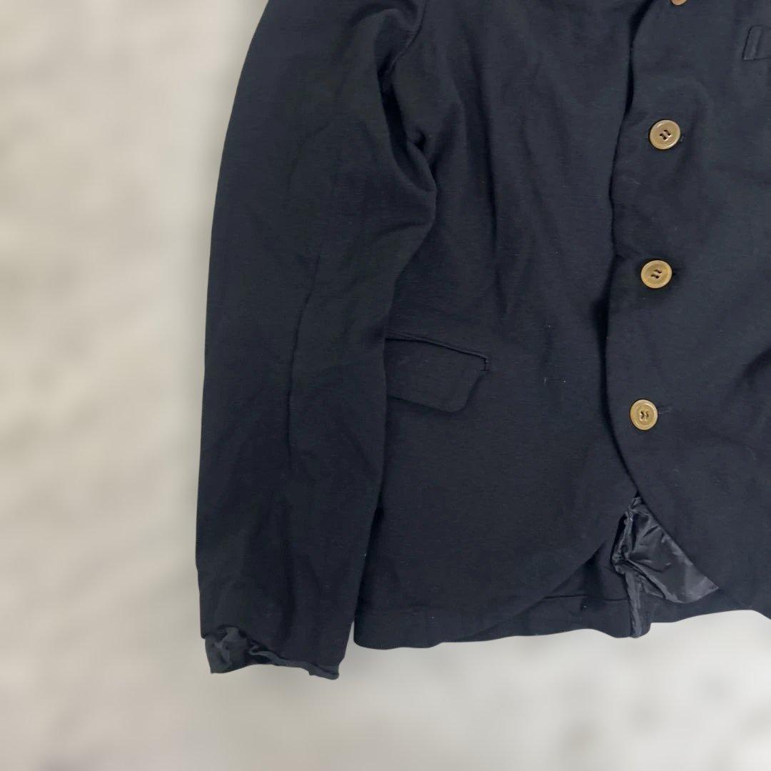 COMME des GARCONS ポリ　伸縮　変形　テーラード　黒　Mサイズ