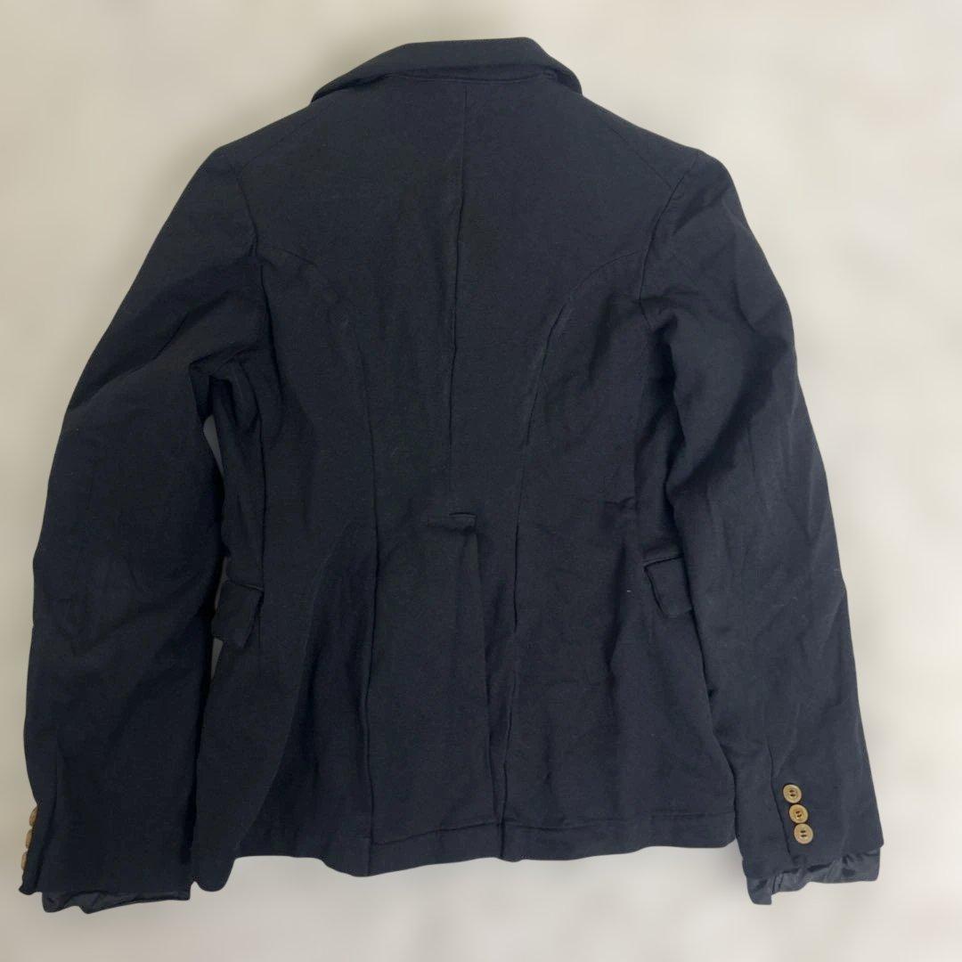 COMME des GARCONS ポリ　伸縮　変形　テーラード　黒　Mサイズ