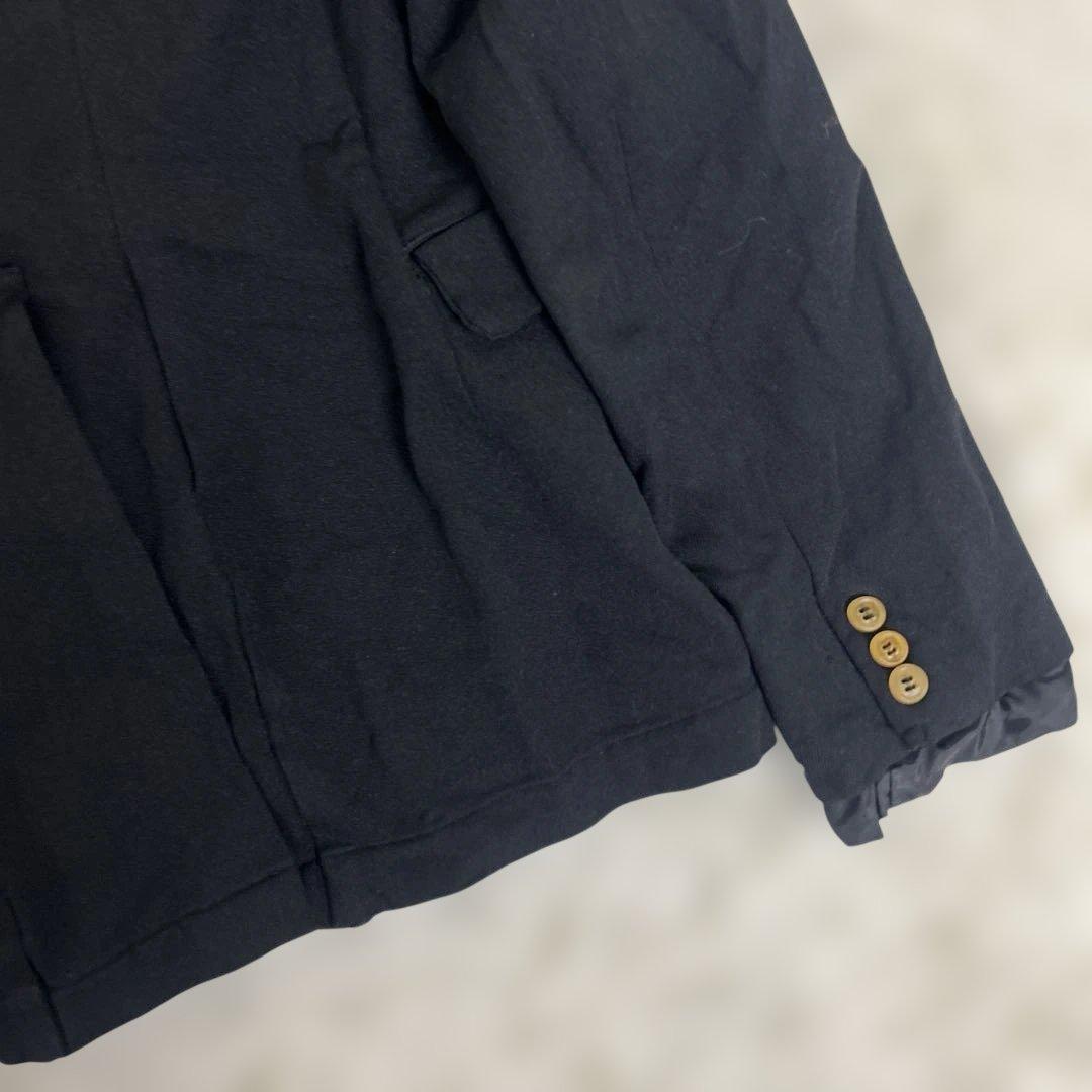 COMME des GARCONS ポリ　伸縮　変形　テーラード　黒　Mサイズ