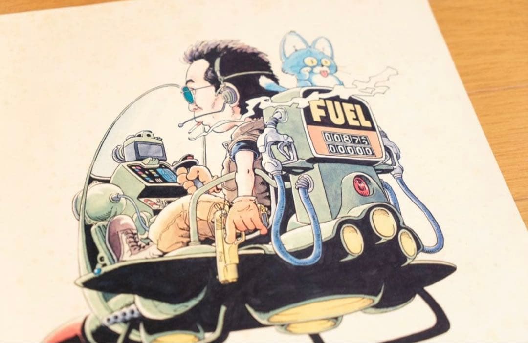 鳥山明 サイン 複製原画 所ジョージ イラスト