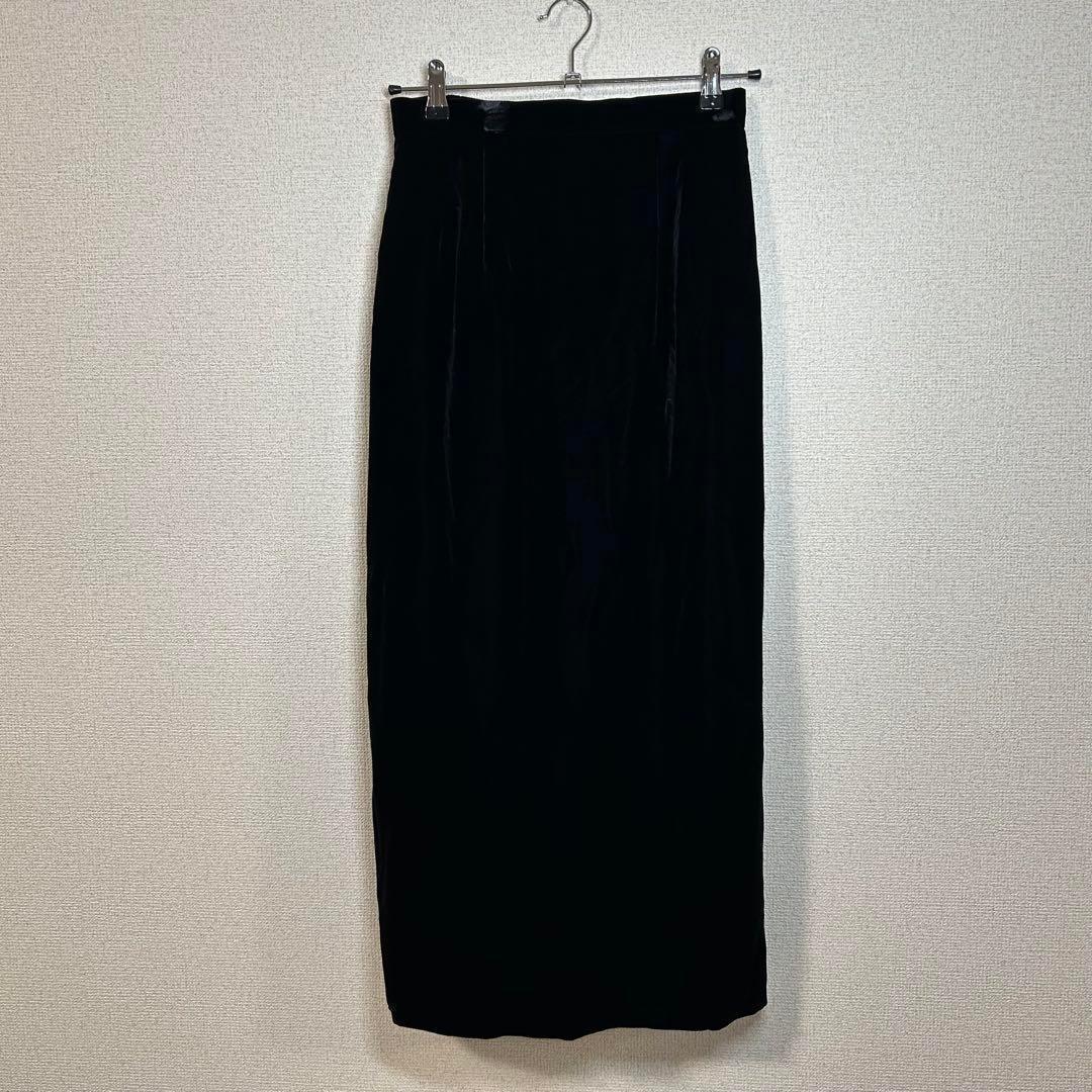 m221 美品 LEONARD レオナール ロングスカート スリット シルク