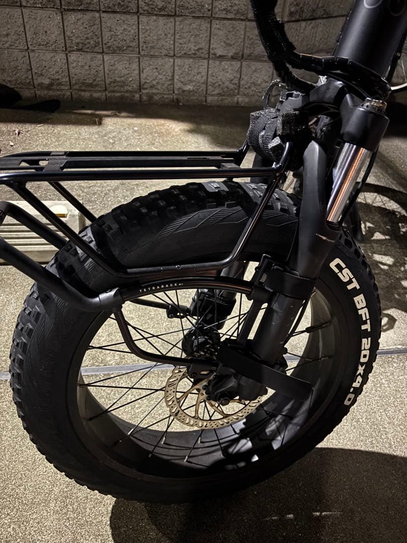 ファットタイヤ 自転車用　フロントキャリアとカゴのセット【MATE X】