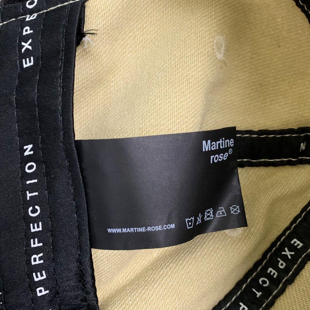 Martine Rose ベージュキャップ ベ一スボ一ルキャップ