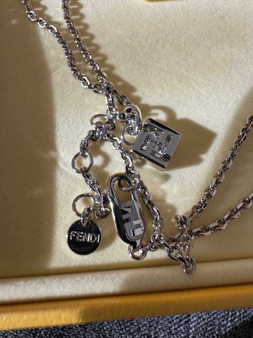 FENDI FFネックレス シルバーカラー 目黒蓮 使用感なし
