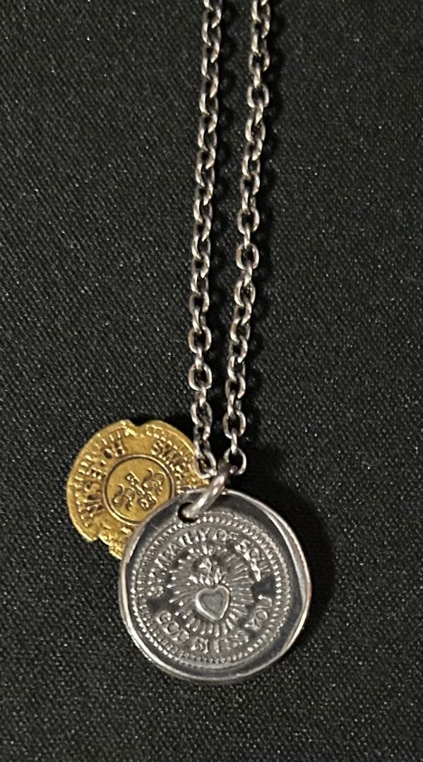 最終値下げ！BC.ネックレス ホープサン オキシダイズドシルバー×ブラス