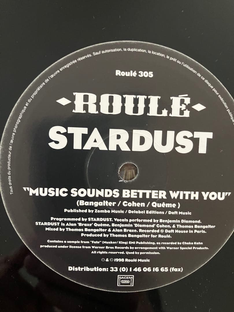 洋楽 STARDUST / MUSIC SOUNDS BETTER WITH YOU