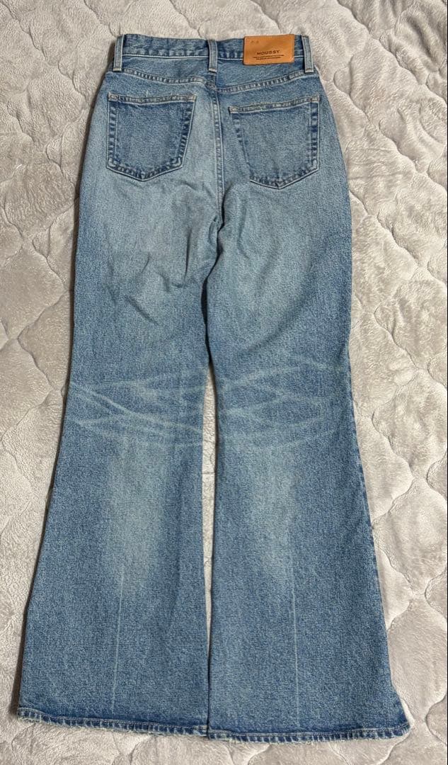 moussy MVS BLACK FLARE 25フレアデニム ブルー　美脚