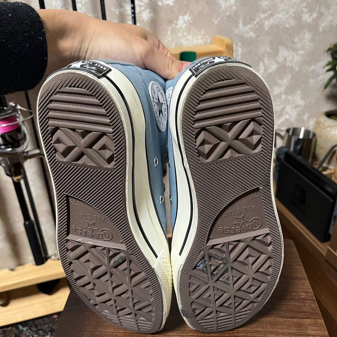 靴 CONVERSE CHUCK 70 HI COCOON BLUE 26cm