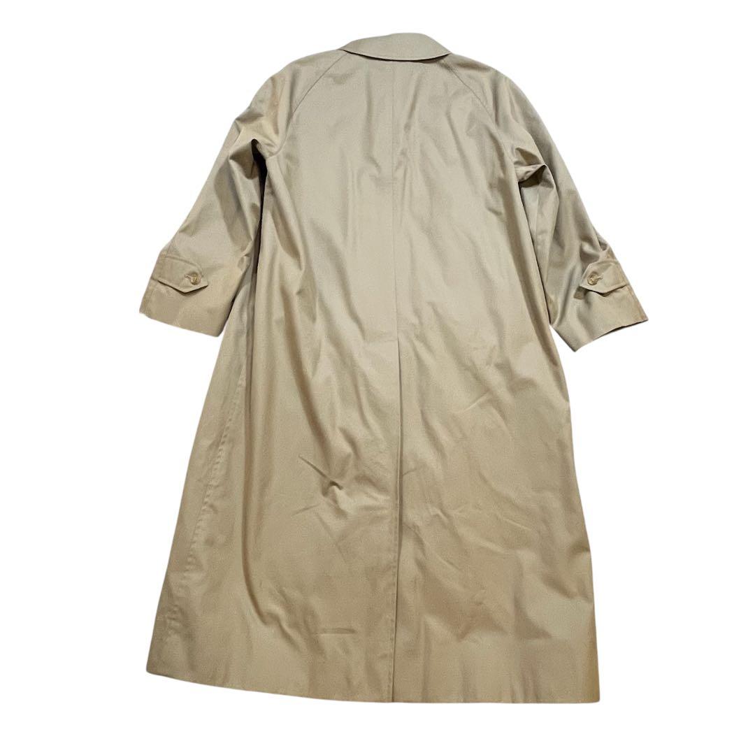 極美品 80～90s バーバリー ステンカラーコート レディース 白タグ