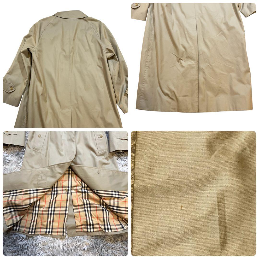 極美品 80～90s バーバリー ステンカラーコート レディース 白タグ