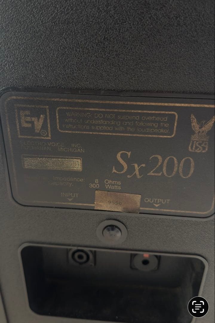 EV Sx200 スピーカー 2台セット