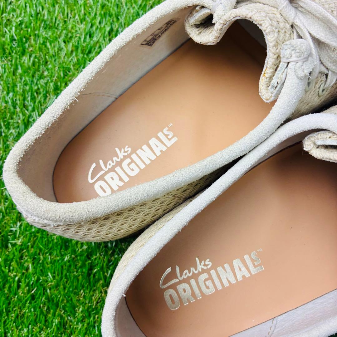 【片足展示品】clarks クラークス ワラビー メッシュ 厚底 27