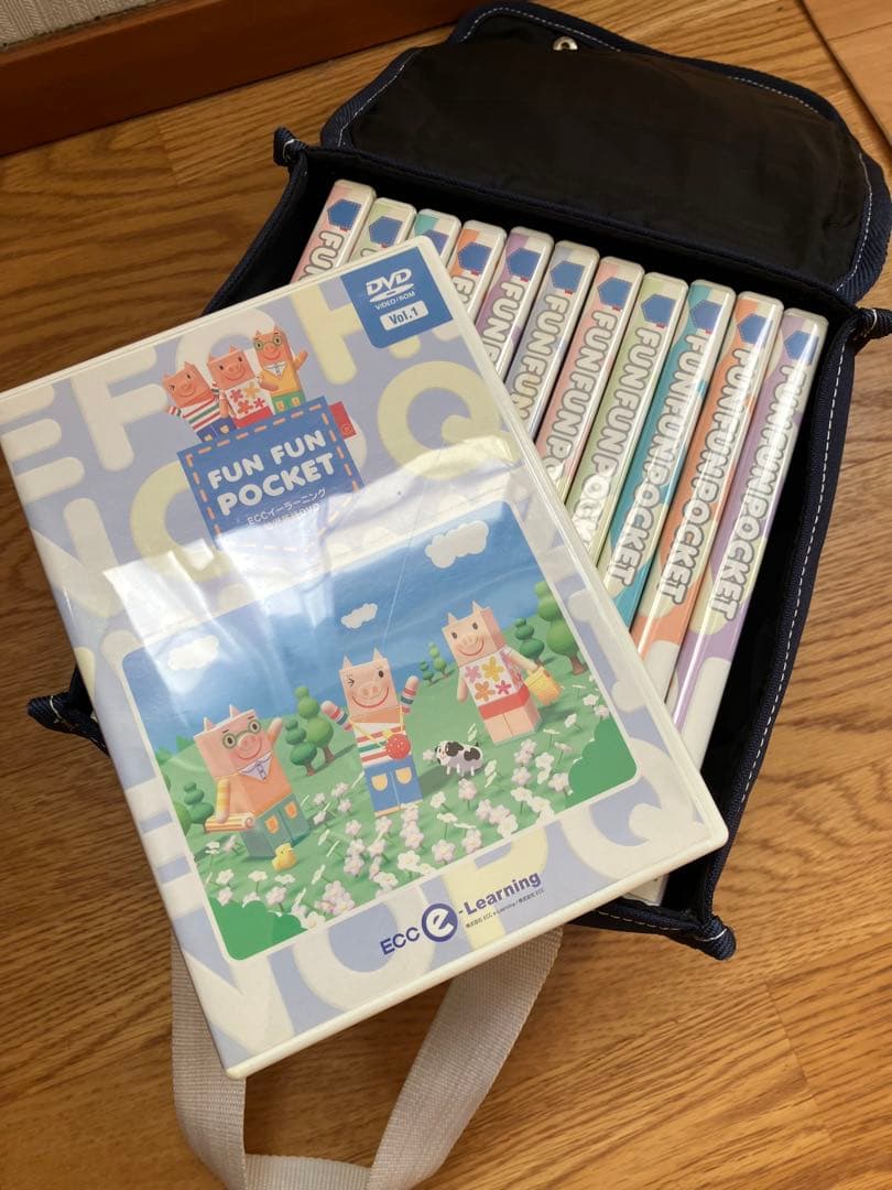 ECCイーラーニング幼児英語DVD全12本