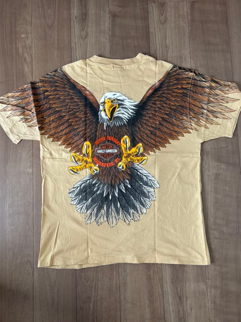 ９*時様 90s Harley-Davidson ビンテージTシャツ イーグルレ