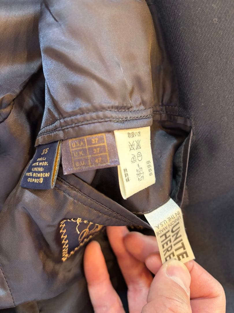 Brooks Brothers SAXXON テーラードジャケット ネイビー
