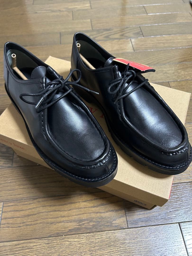 アシックス　texcy luxe 革靴　チロリアン　ローファー