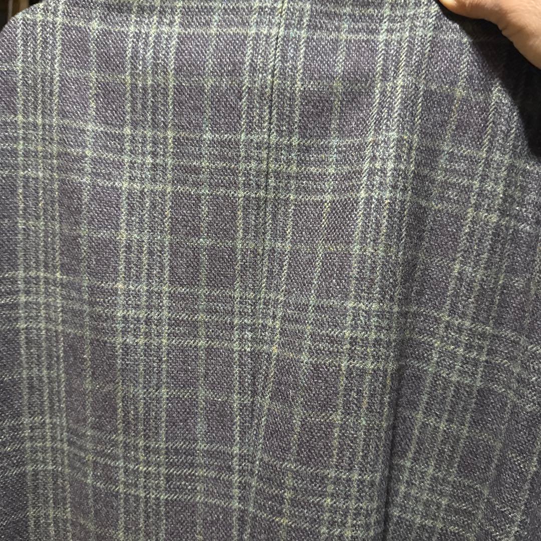 ISAIA チェック柄 テーラードジャケット