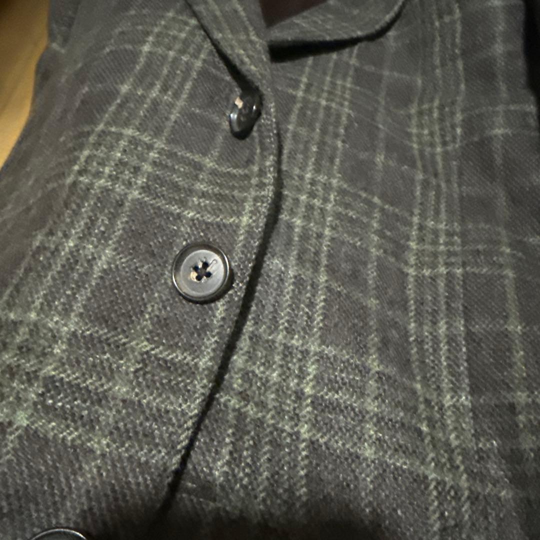 ISAIA チェック柄 テーラードジャケット