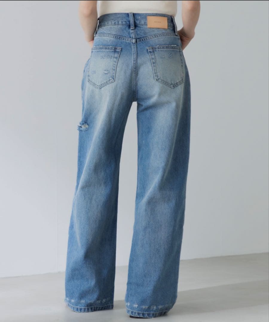 SENEE loose vintage like denim ブルー　M