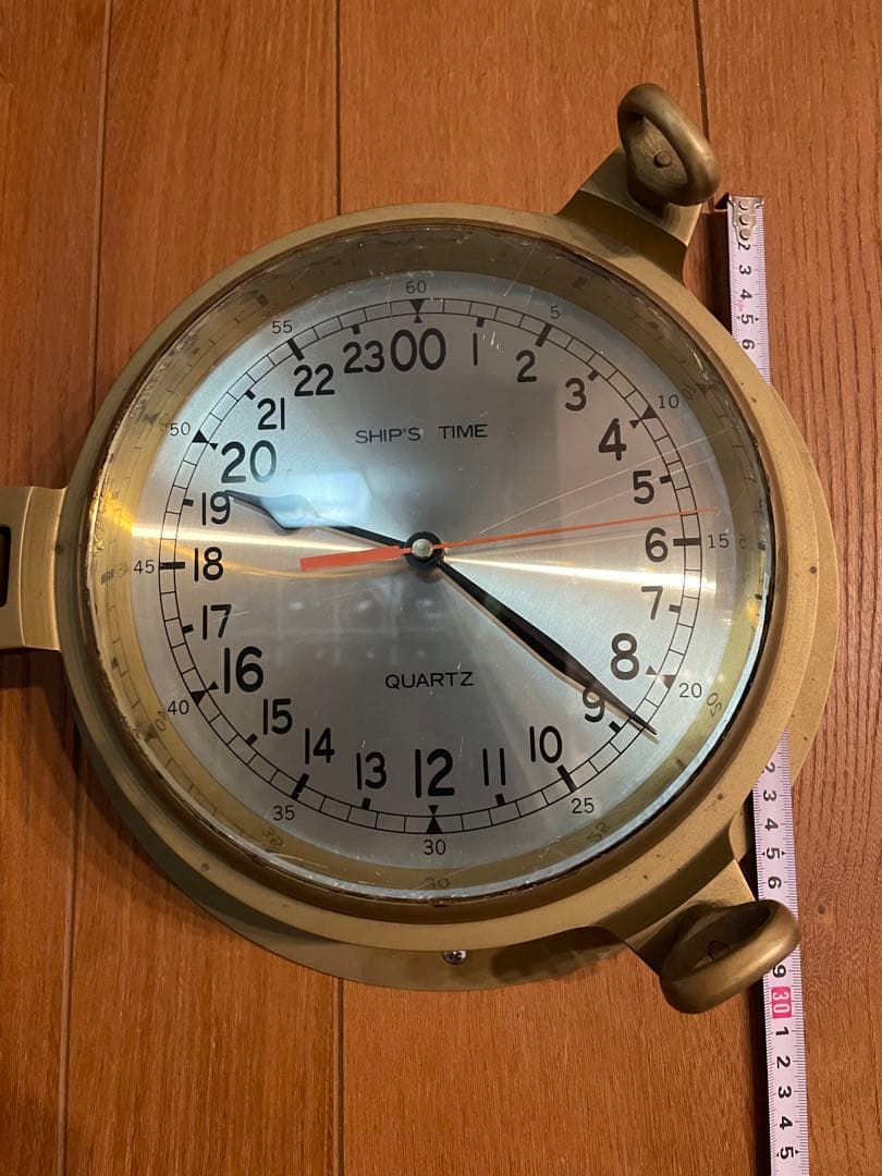 売り切りクォーツ船舶時計 約30cm
