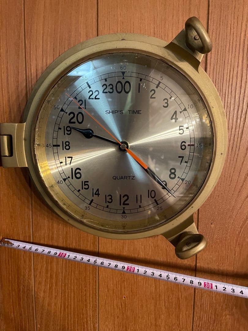 売り切りクォーツ船舶時計 約30cm
