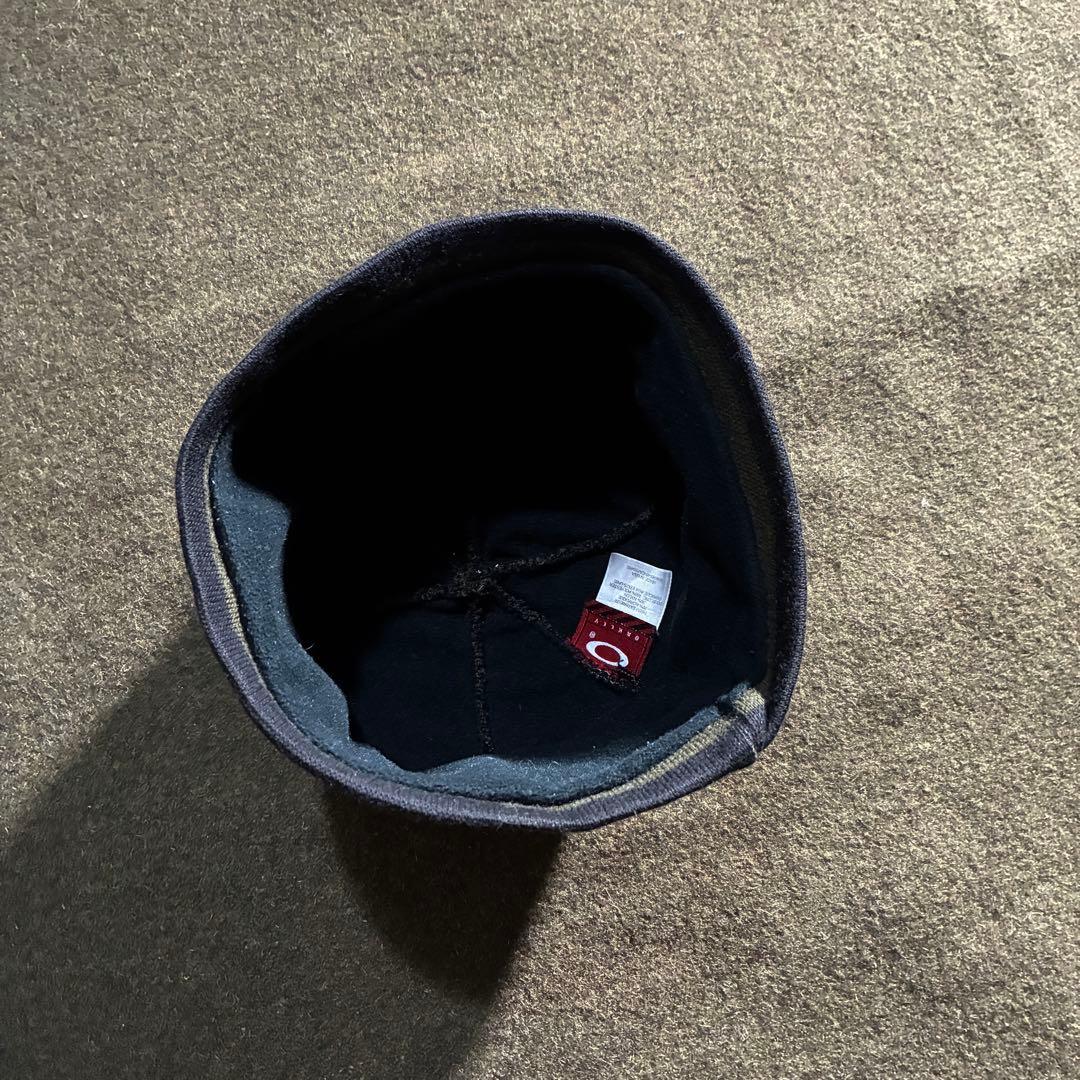 90s USA製　OAKLEY クラシック　ロゴ　ニット帽　シングル