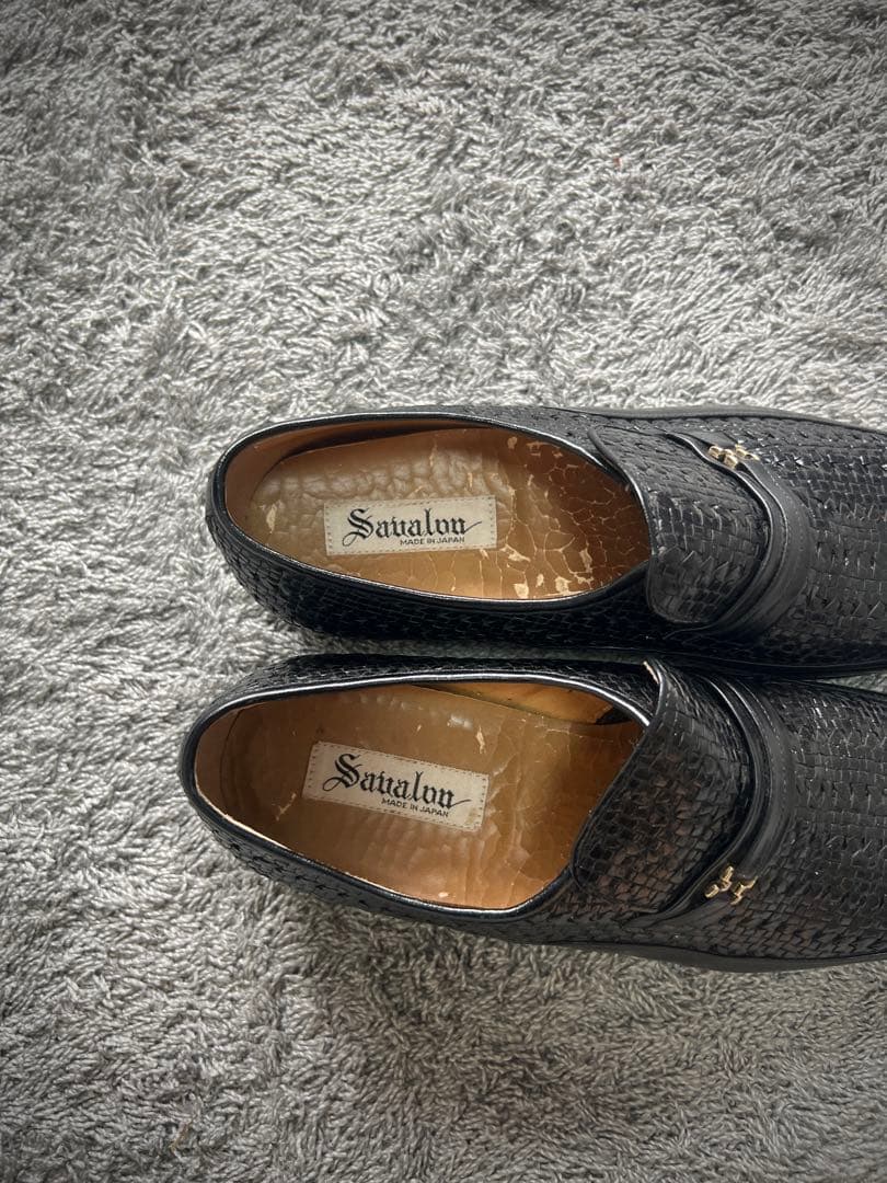 靴 Japanese label \"Savalon\" Leather Loafer