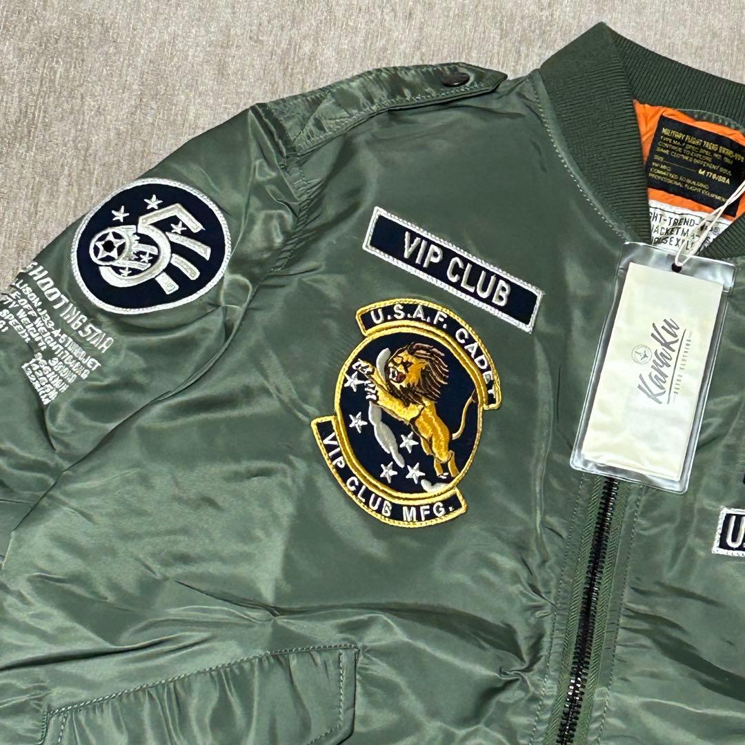 未使用　タグ付き　karaku VIP CLUB フライトジャケット　M-L