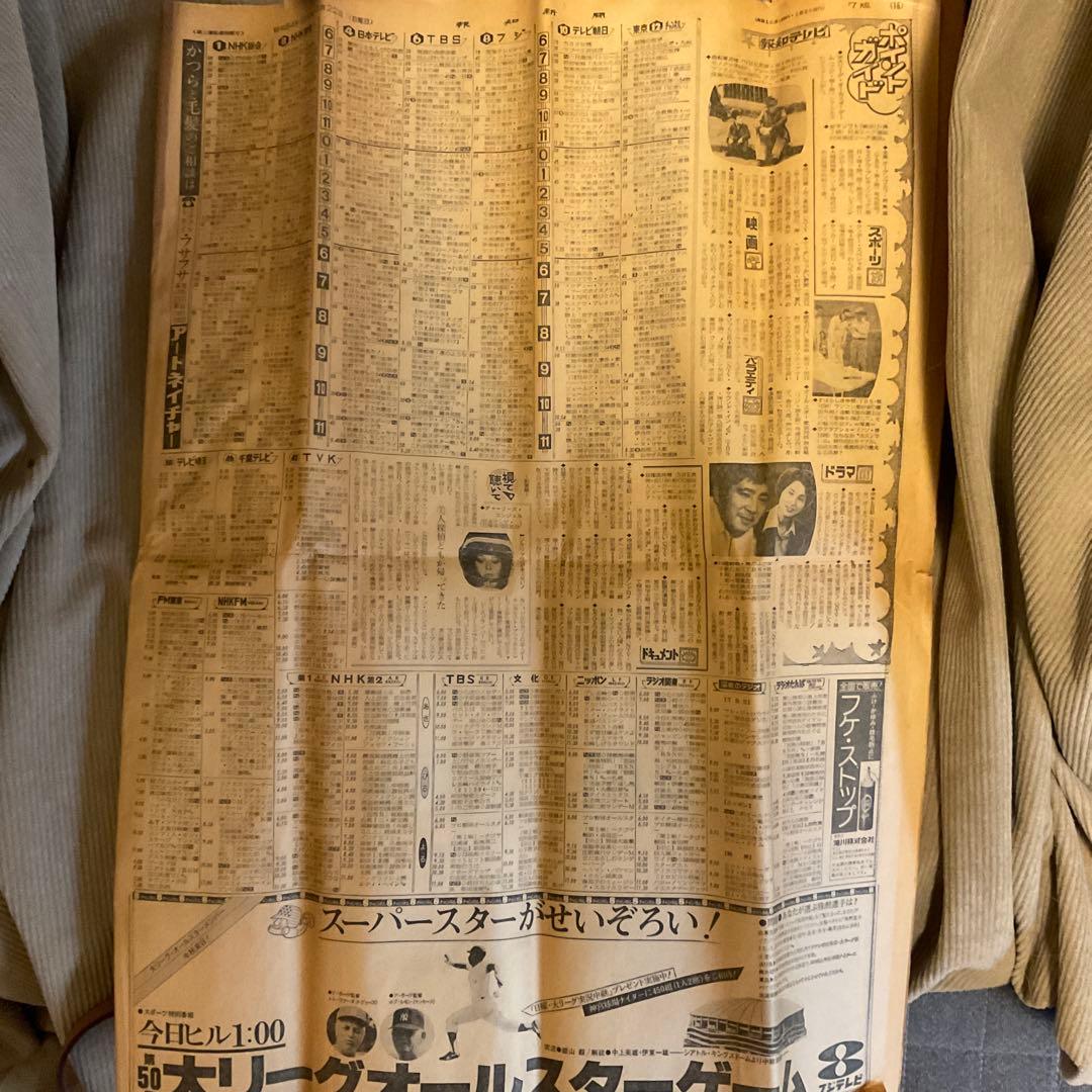 新聞　激レア　王貞治　昭和54年　7月7日
