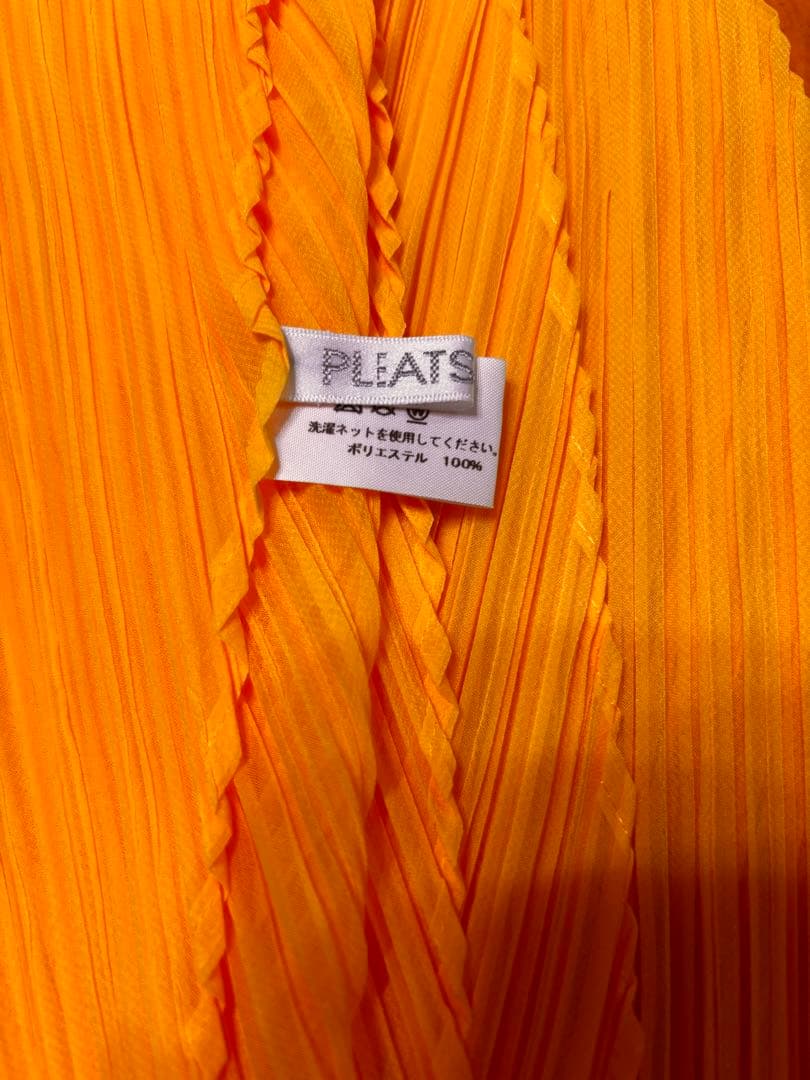 値下げ★PLEATS PLEASE スカーフ ブラックオレンジ2点セット売り