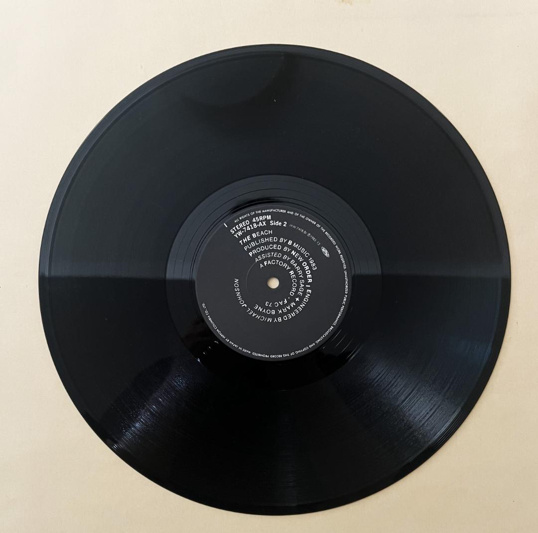 【美品】　New Order ‎Blue Monday　12インチシングル盤