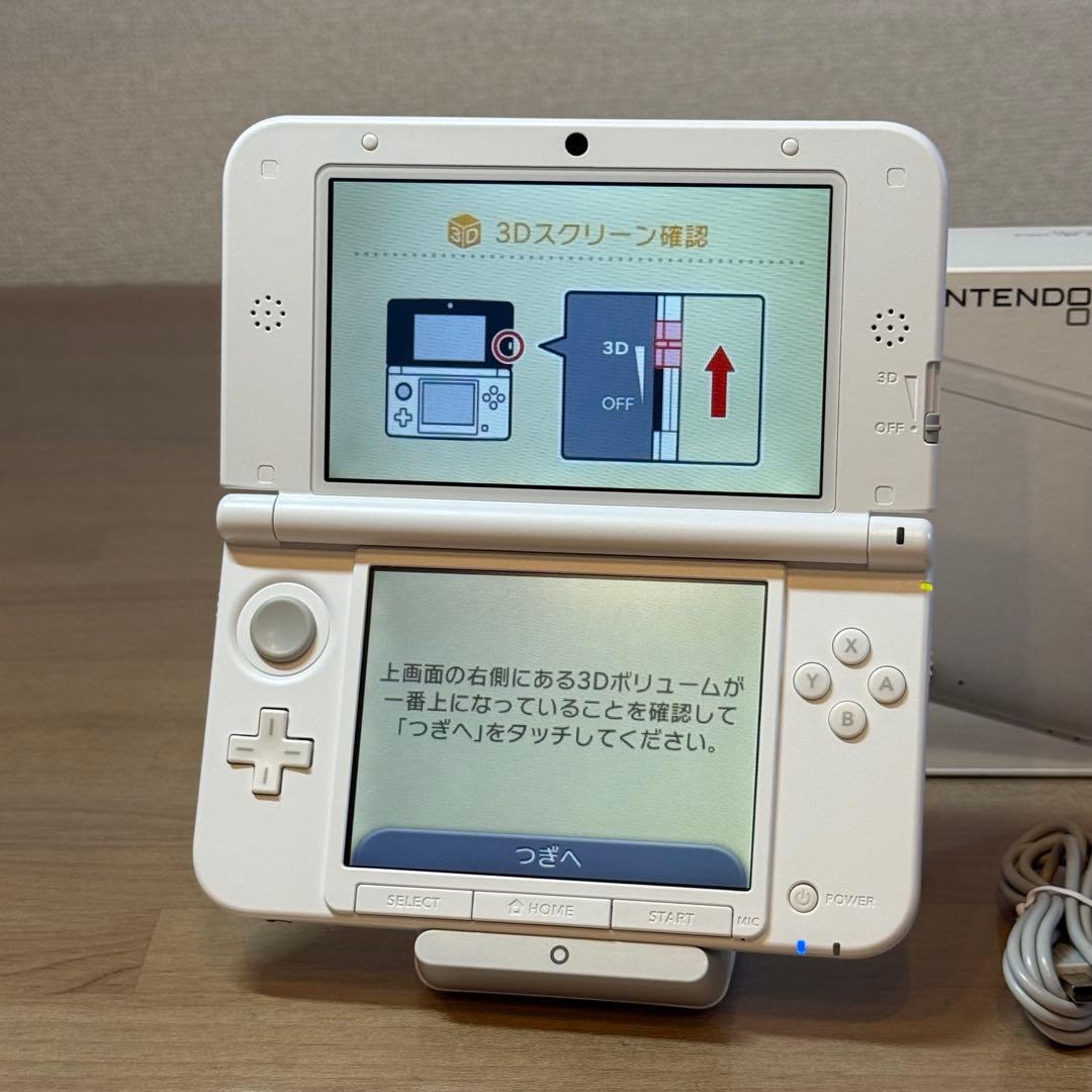 6-033 ニンテンドー3DS LL ホワイト 箱付き
