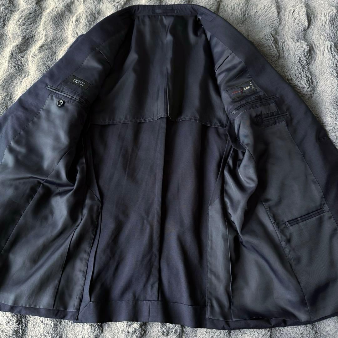 バーニーズニューヨーク ZIGNONE ネイビー テーラードジャケット 48 紺