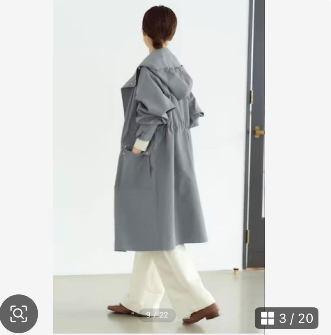 VACHEMENT IENA別注 リサイクルシェルタフタフードコート グレー