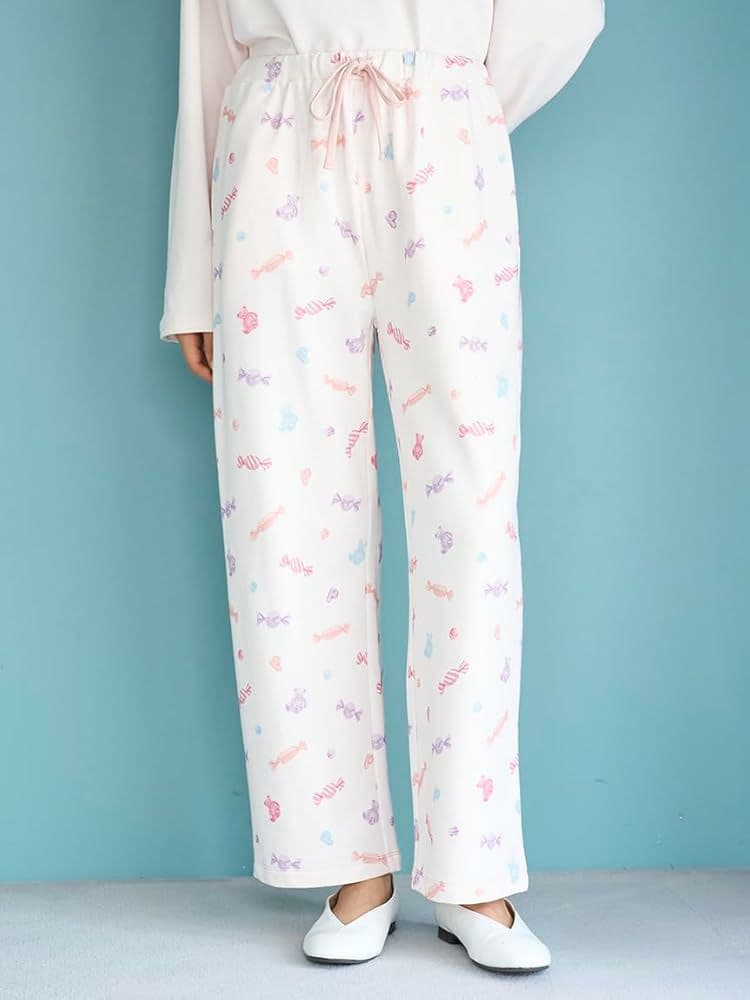 新品♡ジェラートピケ♡キャンディ柄ロングパンツ♡