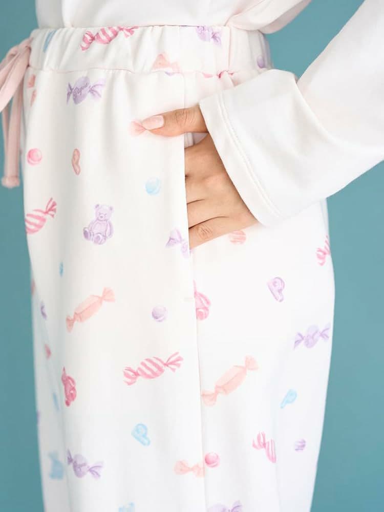 新品♡ジェラートピケ♡キャンディ柄ロングパンツ♡
