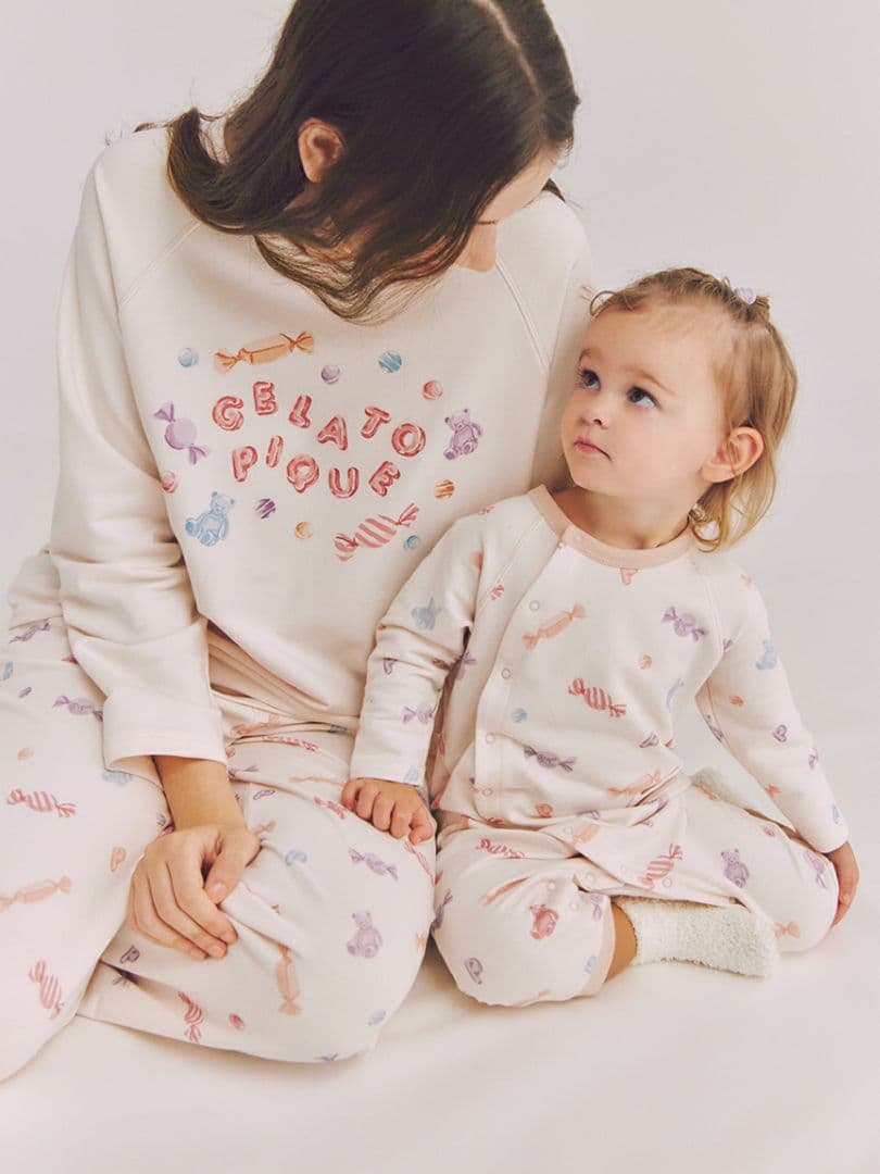 新品♡ジェラートピケ♡キャンディ柄ロングパンツ♡