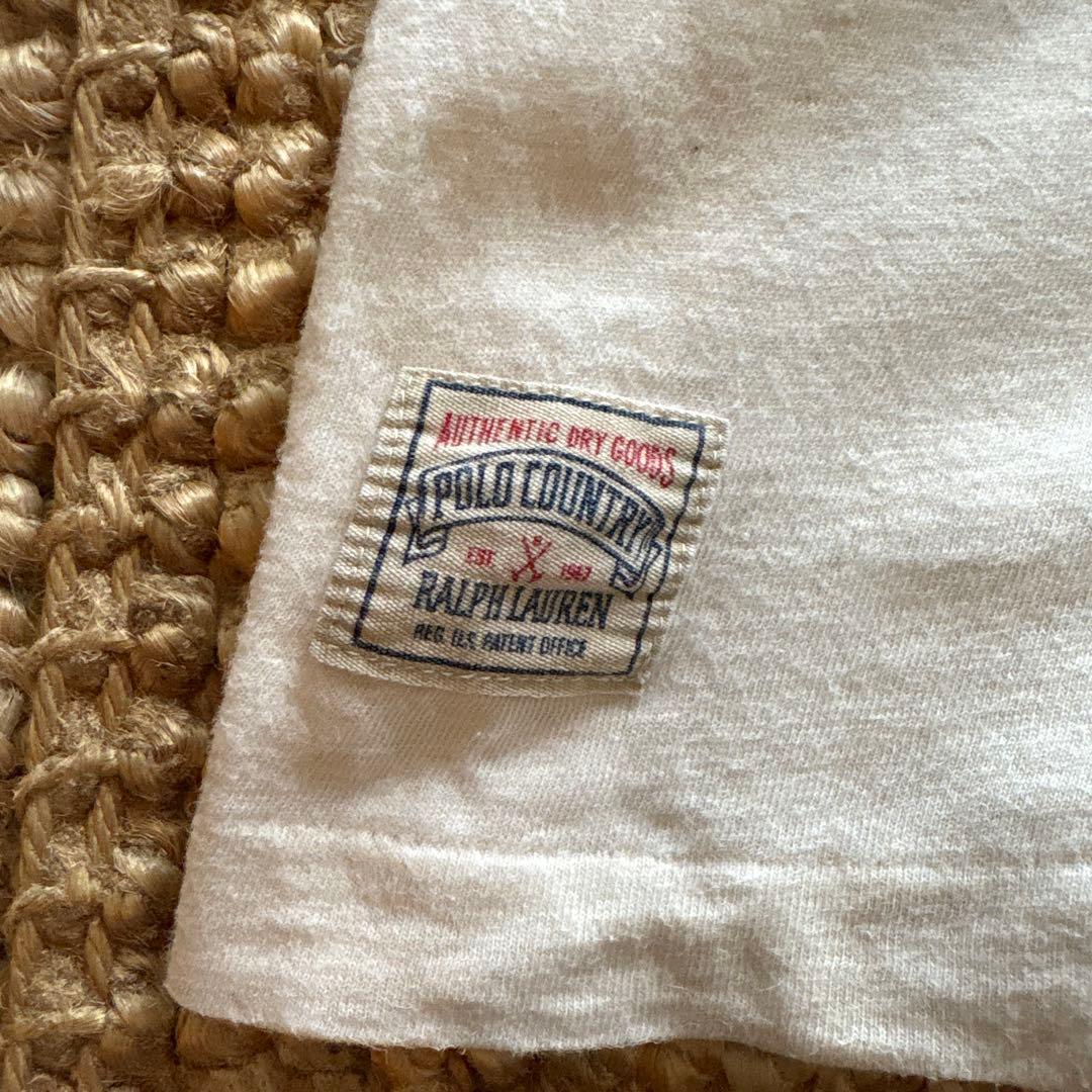 ラ*ネ様 Ralph Lauren Country オフホワイト Tシャツ Lサ