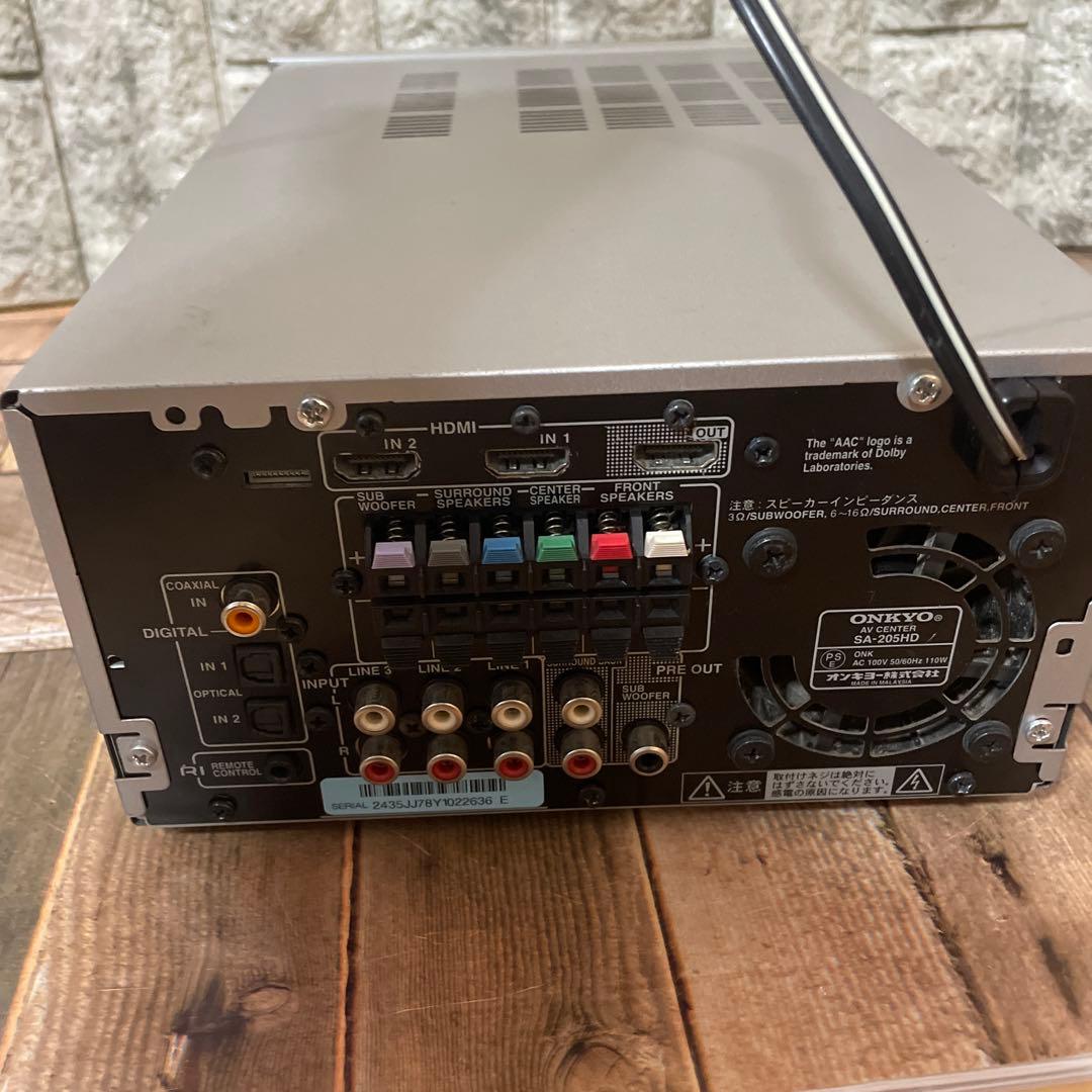 #815 ONKYO SA-205HD AVセンター AVアンプ