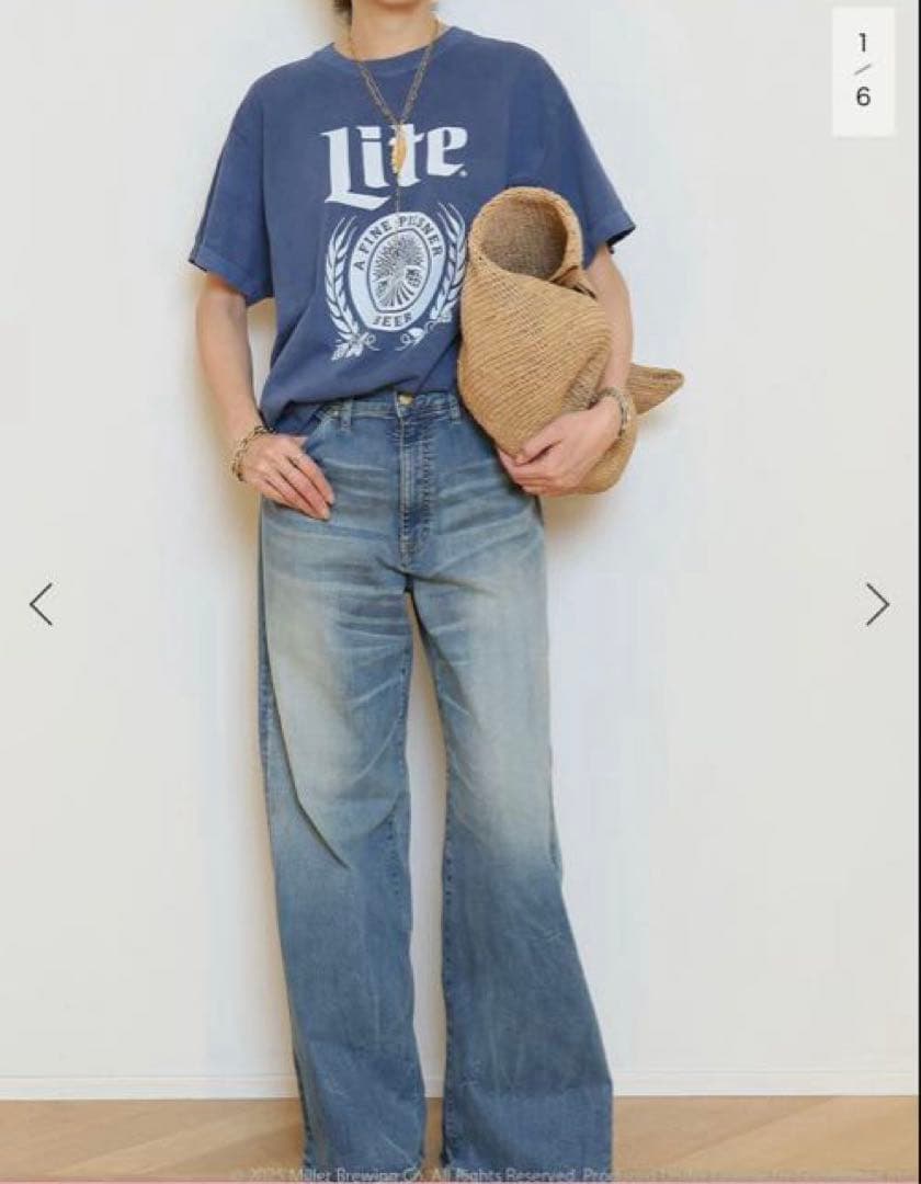 GOOD ROCK SPEED Miller LITE Tシャツ/ブルー