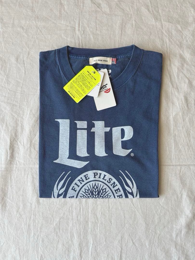 GOOD ROCK SPEED Miller LITE Tシャツ/ブルー
